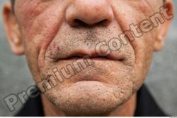 Mouth Man White Average Wrinkles